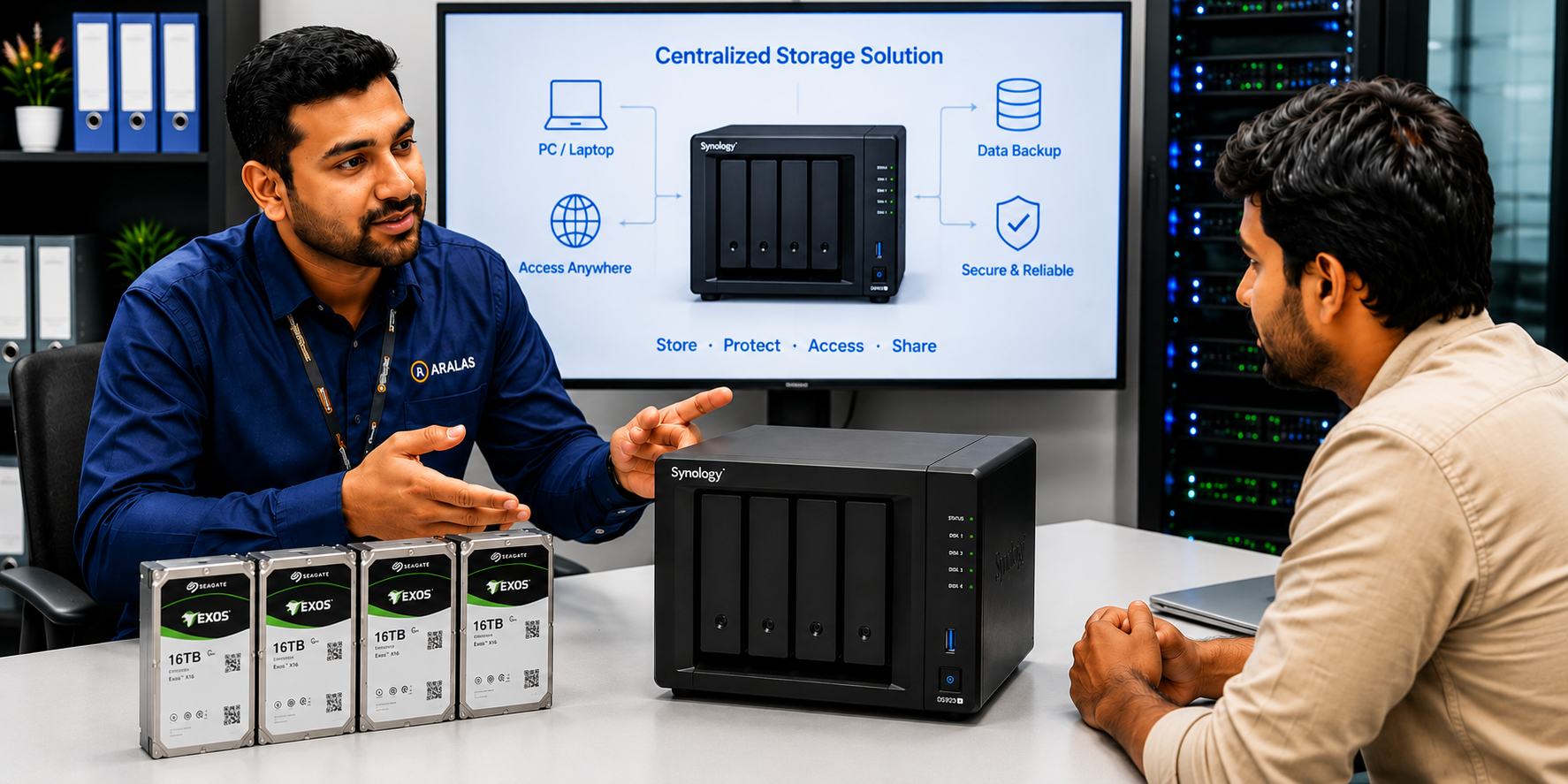 NAS storage and backup infrastructure