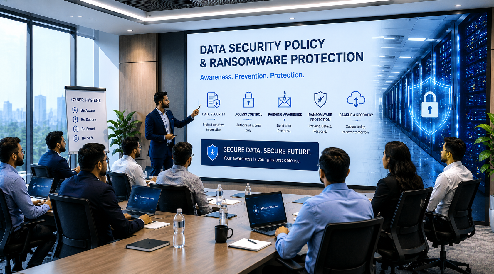Ransomware and cybersecurity protection for business IT infrastructure